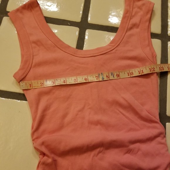 Victoria's Secret Peach Ruched Long Tank Top - Picture 5 of 8